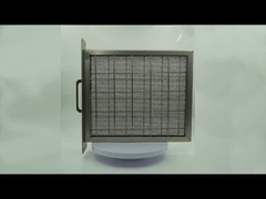 Folding Metal Mesh Pre Filter High Temp Air Filter G4 With Flange